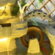 Lisa [chinesischer Innenhof] Balkon Rockerie fließender Wasserbrunnen befeuchtete Feng Shui Rad Fischteich Landschaftsbau Dekoration 5009 Mittellüfterform