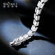Shengshi Qiyuan pt950 platinum bracelet for men, high-end, generous and domineering platinum bracelet for men, trendy dragon-shaped bracelet, 18 cm, 44-46 g, about 10.3mm