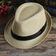 Shaking Qian top hat gentleman hat men summer men summer sun hat straw hat couple straw woven jazz hat Korean hat khaki adult 58cm