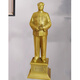 Yushiju Chairman Mao's bronze statue poses as a great man's office brass Mao Zedong's living room study decoration sculpture as a gift for leaders, 43.9 cm winning ticket, one-piece casting with base