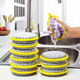 CHUSHE double-sided sponge 10 pieces, 12cm kitchen dishwashing rag instead of steel wool pot cleaning cloth
