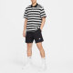 耐克（NIKE）短袖男装2025夏季新款健身训练运动服时尚翻领POLO衫透气休闲T恤 FN3897-010黑白条纹 L