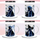 Lu Xuyu Sky Light Meets the Peripheral Mug Keel Bone Wizard Initial Garland High Ponytail Peripheral Cup Cartoon Two Dimension DU3894 Xiaoyao--White Hand Ceramic Mug + Spoon + Coaster