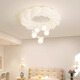 Morisan 2024 new full spectrum French cream style bedroom ceiling lamp simple modern balloon study main bedroom lamp M231012-50CMC white infinite remote control-support Tmall smart