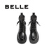 Belle Retro Retro Martin Boots Bottes de randonnée en plein air pour femmes B2302DZ4 Black-Single 37 (235 mm)