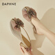 达芙妮（DAPHNE）拖鞋女外穿夏2024夏季新款女鞋网纱包头女拖居家夏天配裙子凉拖 杏色 36 (230mm) 标准码