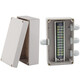 Caja de unión impermeable con terminal ABS Monitoreo de plástico de plástico Glue Caja de línea de línea Cable de alimentación de la caja impermeable al aire libre F20-1 One in y One Out PG7 TB1504