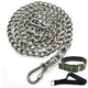 Kangbeni dog leash 304 stainless steel dog chain small, medium and large dogs, horses, German shepherd anti-biting bolts, dog ropes, pet supplies, 4mm thick (40-80Jin Jin is equal to 0.5kg, for medium and large dogs) 3 meters