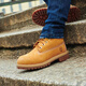 Timberland Official Kicking Big Yellow Boots Martin Boots High-Top Outdoor Large 12709 12709W / Wheat Color Wide Version 35