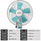 Ventilador de pared Emmet Media montada en la pared Dibujo mecánico de 14 pulgadas Ventilador eléctrico industrial de cinco cuchillas Ventilador de pared para la pared FW3519A White