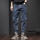 Guqian (Guqian) Jeans pour hommes Stretch Nine Point's Trend's Men's Style Summer Summer Light Color Slim Adting Pantal