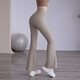 LULULMCCTN Micro-Large Yoga Pants Women's High Waist Hip Lifting Pilates Professional Training Sports Fitness Pants Extreme Gray L