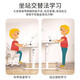 
New appearance computer desk lift desk home study desk small apartment writing desk office standing workbench XZ01 [120*60cm] hand-crank lift-Elegant white