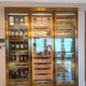 Double small stainless steel constant temperature wine cabinet, custom room temperature red wine and white wine cabinet, constant humidity cigar cabinet, wine cabinet and wine rack, custom design