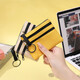 Jiemo Coin Wallet Women Leinwand Handhält kleiner Beutel Student Kurzmini kleiner Geldbeutel Kartenbeutel Herren Reißverschluss Key Coin -Tasche Schwarz