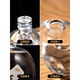 Soaking wine glass bottle wine bottle empty wine bottle high-end creative liquor bottle sealed household wine bottle wine container Elf-transparent-250ml