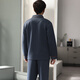 
Yu Zhaolin men's warm pajamas men's three-layer cotton plus velvet thickened autumn and winter teenager male students' home clothing set [902 models] XL [Suggested weight 120-140 Jin [Jin equals 0.5 kg]]