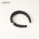 AJIDOU Ajidou headband for women with high skull, simple and casual, does not hurt the hair, small fragrant style headband, birthday gift, elegant little fragrant style 1 piece