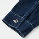 Demandez à la veste de garçons juniors 2025 automne à mid-grand veste en jean de la veste contrastée d'enfants Trend bleu 170