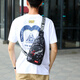 New Nurse Xin's New Chest Bag Men and Women Single-Hofiler Crossbody Bag de Oxford tela Oxford Mochila Sports Riding Chox Crossbody Bag 9901 Actualización de espesor de hoja negra/actividades repelentes al agua 00:59
