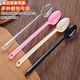 Chuge high-quality disposable spoon individually packaged food-grade dessert spoon plastic commercial dessert ice cream spoon coffee stirring spoon 21cm five-pointed star * transparent independent * 100 pieces (buy 8 1) buy more