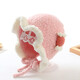 Benassy Baby Hut Herbst und Winter Baby Girl Prinzessin Style Winter verdickter Wollgestricker Ohrschutz koreanische Version Wolle Hut mx829-rot 6 Monate 2 Jahre alt (44-49 cm)