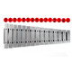 Geyueyin 15-Tone Aluminiumplatte Klavier spielen Klavier Kinder Musikinstrumente Musikspielzeug Handklopfen Xylophon Orff Lehrhilfen unterrichten Silber 15-Tone + Musikinstrument Pack + Score + Note Post