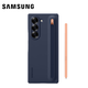 三星（SAMSUNG）Galaxy Z Fold6原装手机壳纤巧S Pen保护壳原厂手机套前后壳带笔 深蓝色-顺丰包邮