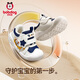 Babu Dou baby toddler shoes children's shoes 25 winter anti-slip plus velvet functional infants and young children soft sole anti-collision for men and women navy blue 20