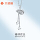 Liuguifu jewelry platinum pendant pt950 gourd platinum pendant for men and women birthday gift necklace 1.70g can write greeting cards + engraving, shipped from Beijing warehouse