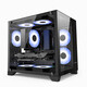 EVSKY Xinrui Sea View Room MINI Game Case Desktop Case Computer Main Case M-ATX Motherboard/240 Water Cooling Position Xinrui X1 Sea View Room-Black
