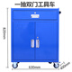 Ling Yuxun Heavy Tool Cabinet Workshop Repair Thickened Tool Cart Drawer Double Door Factory Storage Iron Tools One-Pull Double Door Green Stand Feet + Foot Covers 1.0 Thickened