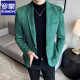 
ROMON high-end anti-wrinkle suit men's spring and autumn thick suede jacket small suit business casual suit British 9928 gray XL: suitable for 139Jin [Jin equals 0.5 kg]