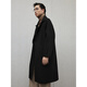 GXG men's fashion long wool coat black 175/L