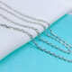 Heye Jewelry Pt950 platinum cross chain necklace women's platinum necklace clavicle chain long chain sweater chain women's gold weight 2.41 grams 45cm long 1.1mm thick