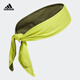 Adidas阿迪达斯头带TENNIS TB A.R. 男女网球运动发带 酸绿 黄/绿色/青灰/黑色 OSFM