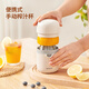 Ecoco manual juicer small portable orange juice cup household simple squeezer fruit orange lemon juicer basic model/wheat straw wheat color