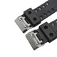 Tianfu suitable for Casio watch strap g-shock GA-110 100 400 700 black gold rubber strap accessories bright surface - bright gold buckle 16MM (tool + film)