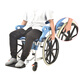 Wei Yikang Watheed inodoro interior móvil silla de inodoro discapacitada sillón de inodoro cuidado del paciente asiento paciente silla de baño con rueda 698b silla de enfermería de ruedas grandes