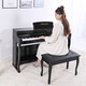
LOUDAN [Jingchao Qikangfa] Electric piano 88-key vertical heavy hammer Professional adult beginner home electronic piano [painted shiny black] + heavy hammer keyboard + pure steel tone