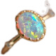 DL 1998 Opal Ring Stone Retro Palace Style S925 Silver Female Noble and Elegant Temperament Niche Ins