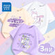 Zhenweis Girls Halbärmelige 2025 neue modische Kinder mit kurzärärmernem T-Shirt für Mädchen im Sommer im Sommer reine Baumwollkleidung mittelgroß