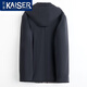 Caesani Fighting Park überwinden Männerpelzmantel Herren Nerze Full Nermer Inner Inner Liner Herbst und Winter verdickte mittlere und ältere Daddy-Jacke Blau und grau Nerz Inner Innerer 180/2xl geeignet für Gewicht 145-160jin [Jin entspricht 0,5 kg]