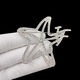 Suiyuxianyan new Hao stone diamond brooch bow tie pin anti-exposure fashion accessories design 5096 (37x57mm)