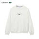 Lacoste Crocodile français Vêtements pour hommes en vrac coton rond Pullover Sports Sweater Sh3878 70V / Beige White L 5