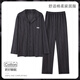 Cat Man Pure Cotton Pajamas Autumn e Invierno de otoño e invierno Los pantalones de manga larga se pueden usar en el exterior del juego de ropa casual de algodón de algodón de algodón rayado 12210 L (recomendado 100-130 Jin [Jin iguala 0.5 kg])