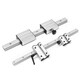 Guide linéaire Rail Extrême vitesse Heavy Duty External Double Axe Centre D 6 8 12 16 B Rouleau de glissement de glissière Platform Platform Block Block Slide B12 Longueur 100 Largeur 826 Roues