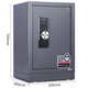 Deli light gray electronic password safe box key password double unlock can enter the cabinet home office M-grade safe box. 3645A electronic password safe box height 695mm safe box factory direct sales multi-storey shipment