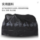 40,000 kilometers road mountain bike electric vehicle rainproof and dustproof car cover bicycle equipment poncho gray