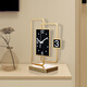 Puduo clock decoration HOME DECOR table clock living room home fashion wine cabinet modern simple table clock clock ornaments personalized creative atmospheric desktop clock large size width 21*height 27cm